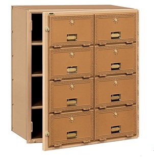 Brass Mailbox 8 Door Cluster Units